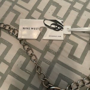 Nine West silver chain belt size M/L